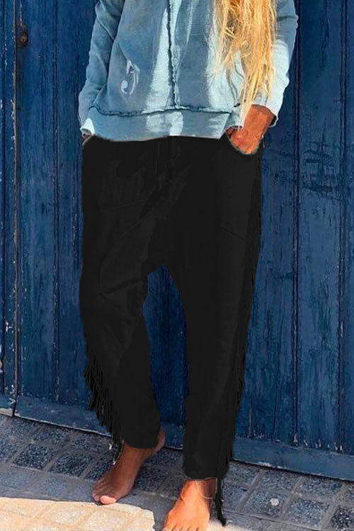 Margovil Tassel Fringes Harem Pants