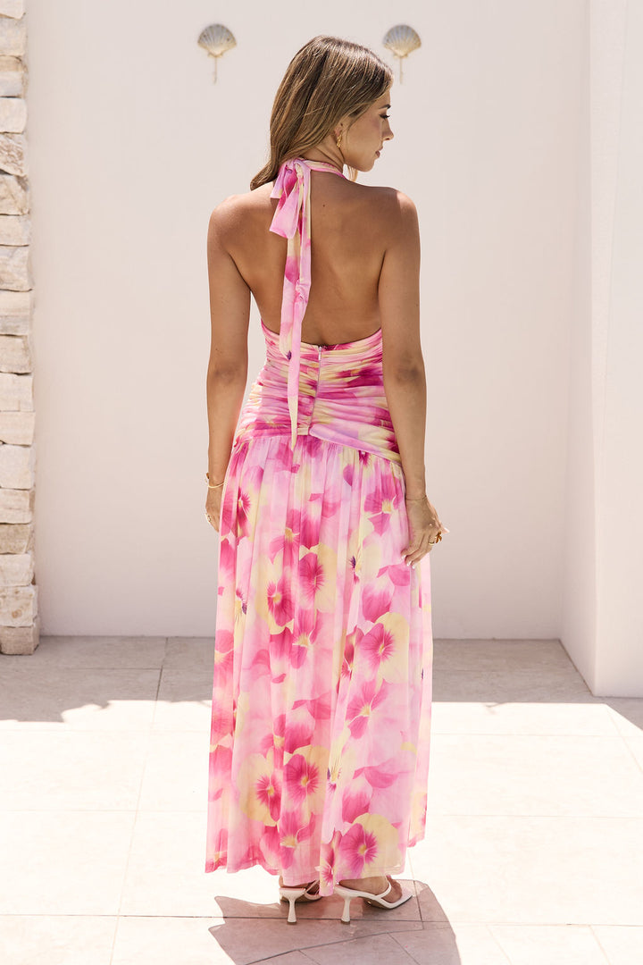 SUMMER DRESS- MESH PRINT