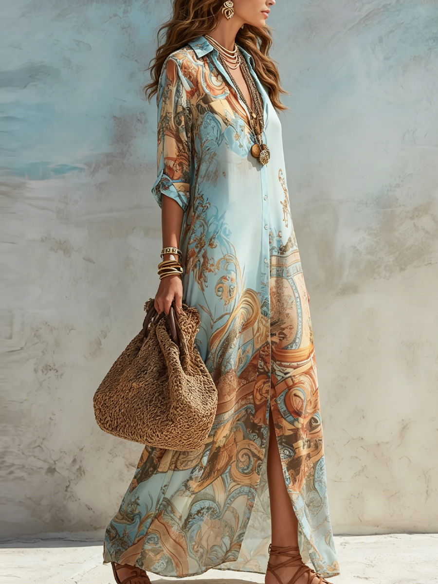Valentina | Floral Baroque Dress