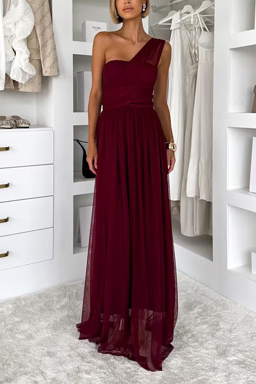 High Waist Versatile Tulle Maxi Dress