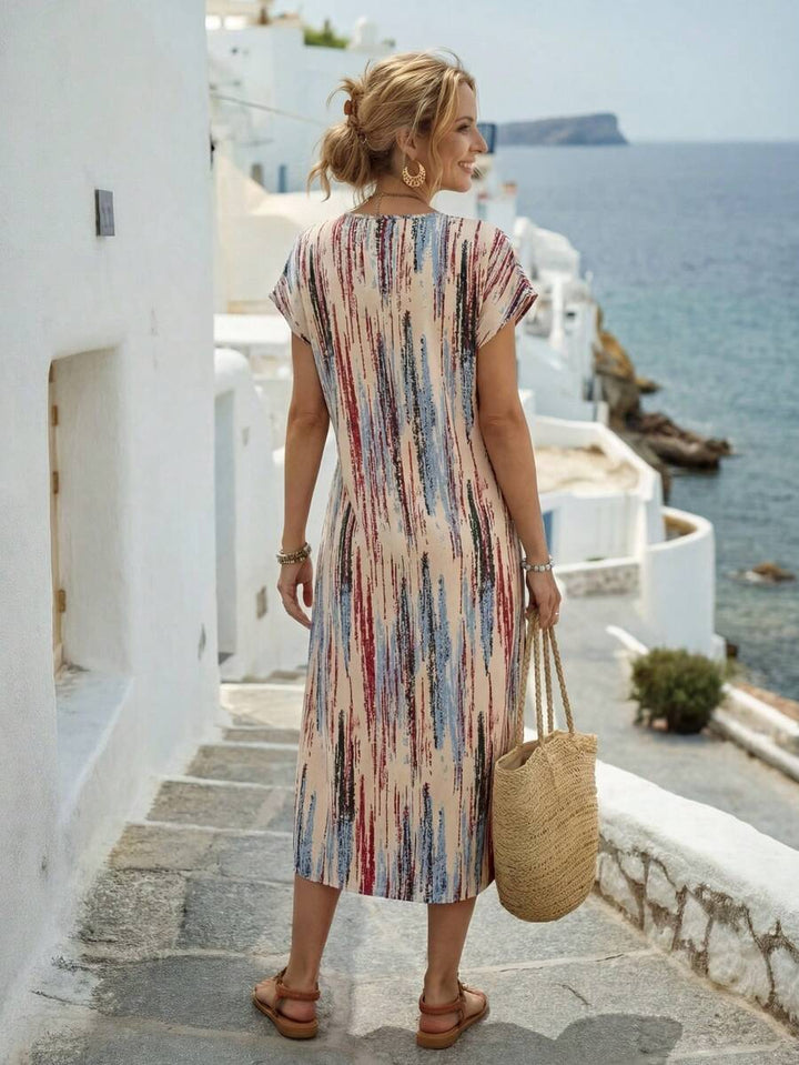 Elena™ Elegant Flattering Summer Dress