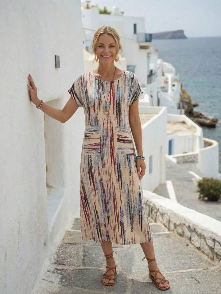 Elena™ Elegant Flattering Summer Dress
