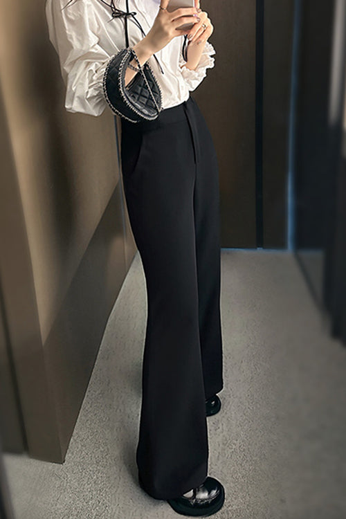 Margovil High Waist Bell Bottom Suit Pants