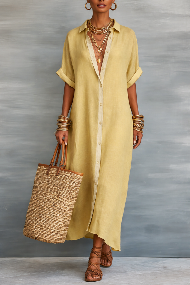 Manelle™ | Maxi Dress with Minimalist Line