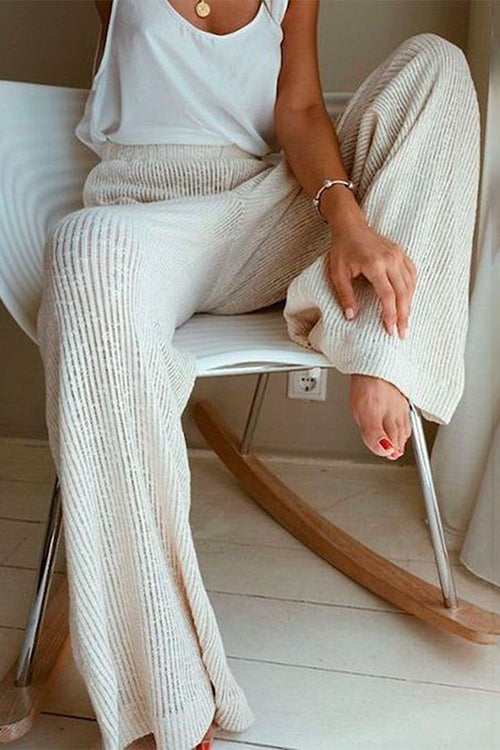 Margovil Winter Elastic Waist Wide Leg Pants