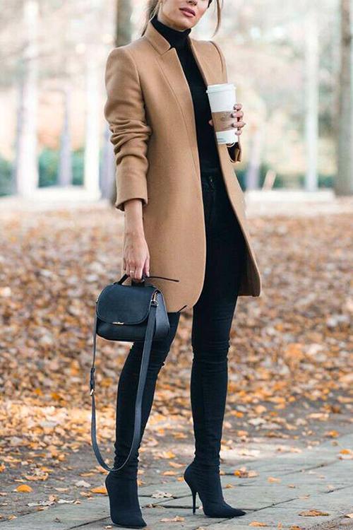Margovil Rosamary Stand Collar Open Front Cardigan