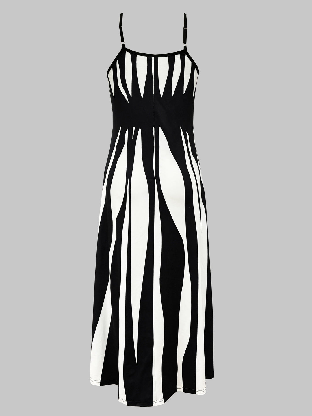 Novaline | Printed V-Neck Thin Strap All-Season Casual Dress