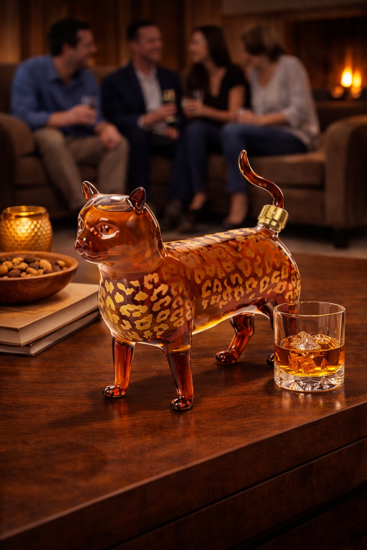 Whiskey Bottle – Leopard Cat Edition