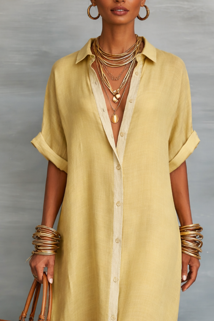 Manelle™ | Maxi Dress with Minimalist Line