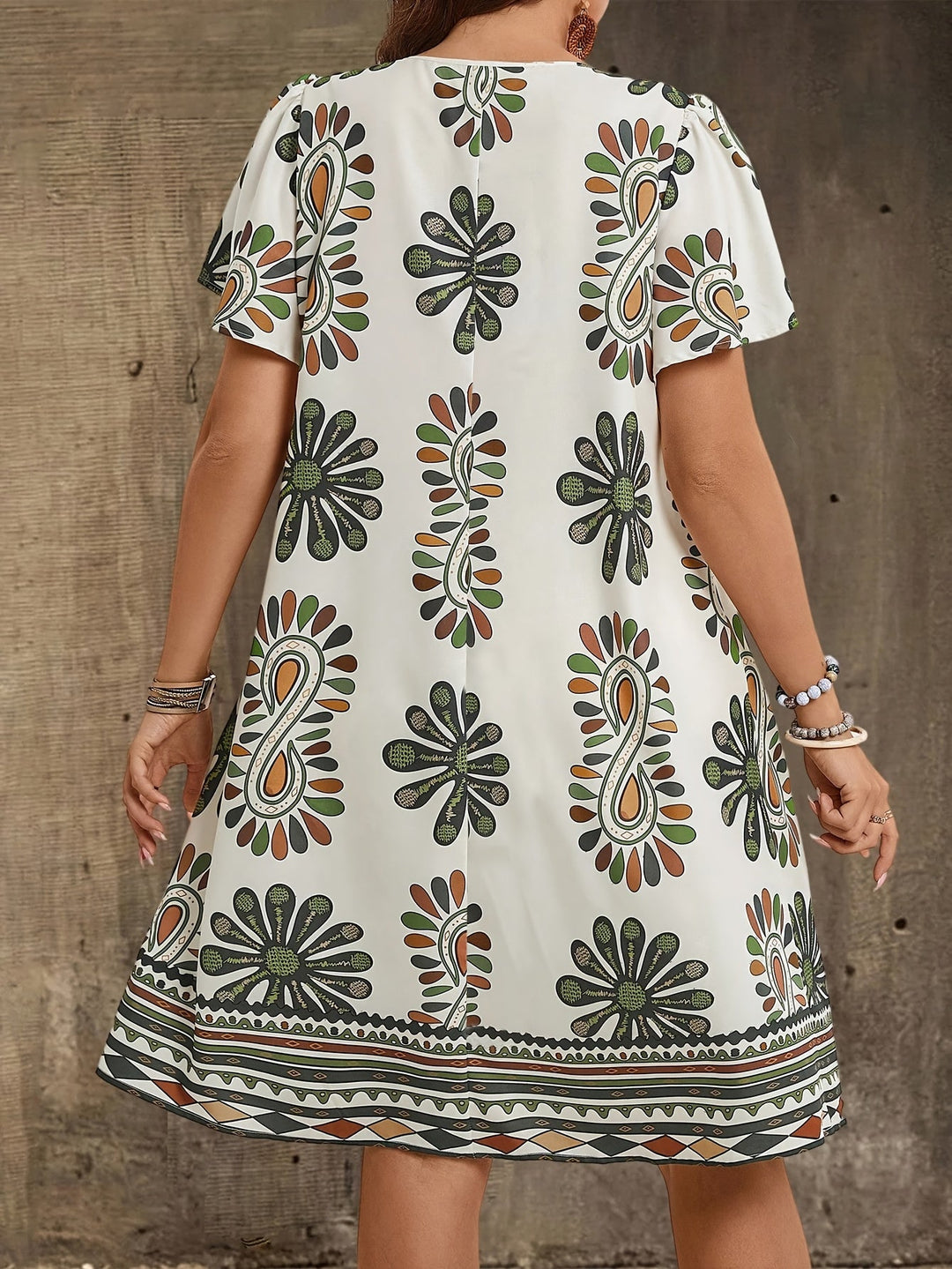 Hannah™ | Plus Size Boho Floral Summer Dress