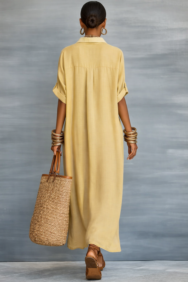 Manelle™ | Maxi Dress with Minimalist Line