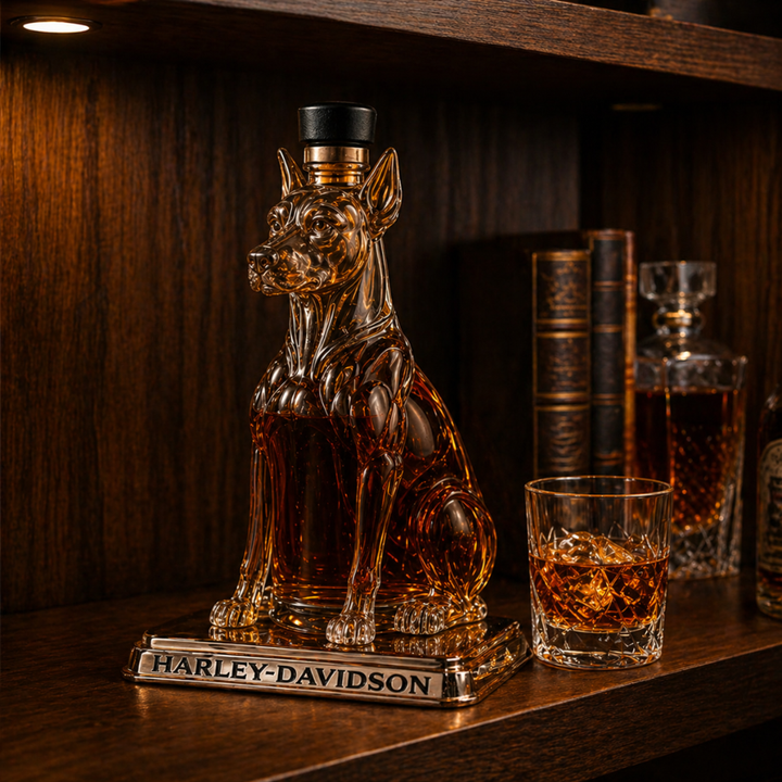Whiskey Bottle - Dobermann Edition