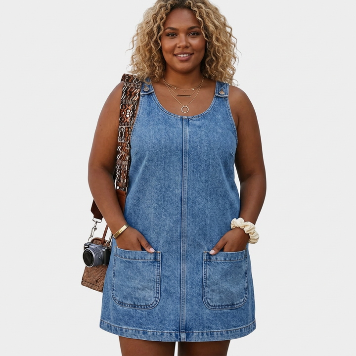 Saylor | Relaxed Denim-Look Dress