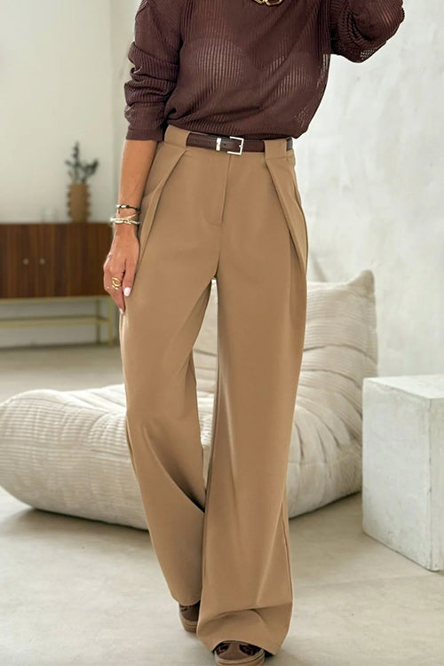 Margovil High Waist Tailored Wide Leg Trousers