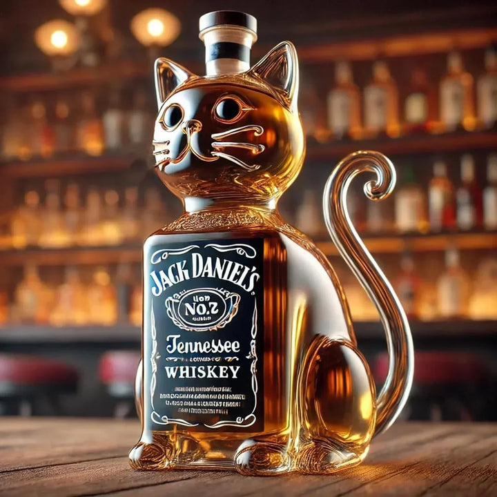Jack Daniel's Whisky Bottle - Cat Edition