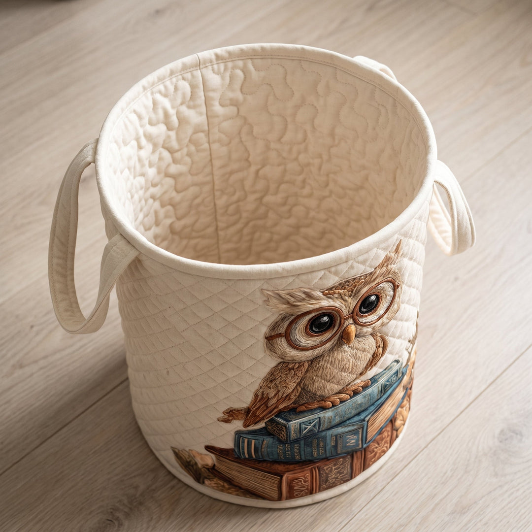 Owl // Quilted Basket