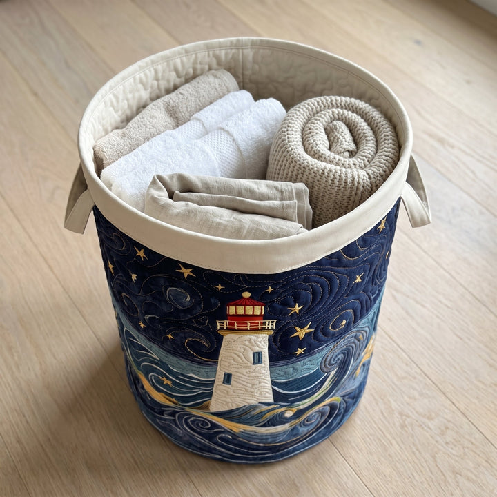 Lighthouse at Dusk Quilted Basket │ B1G1