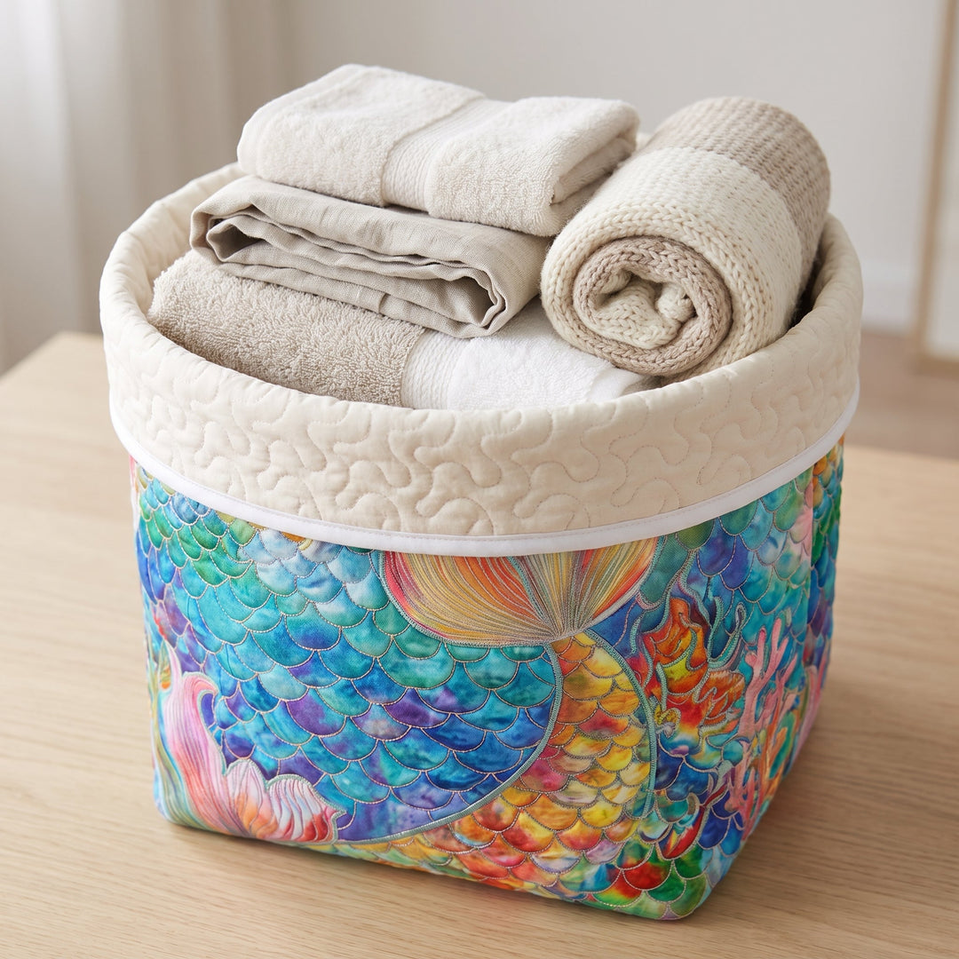Marine Sparkle // Quilted Basket