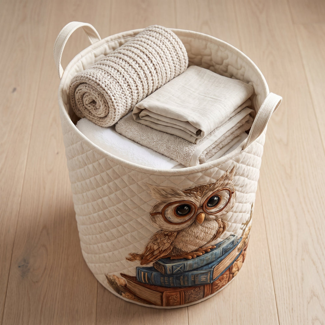 Owl // Quilted Basket