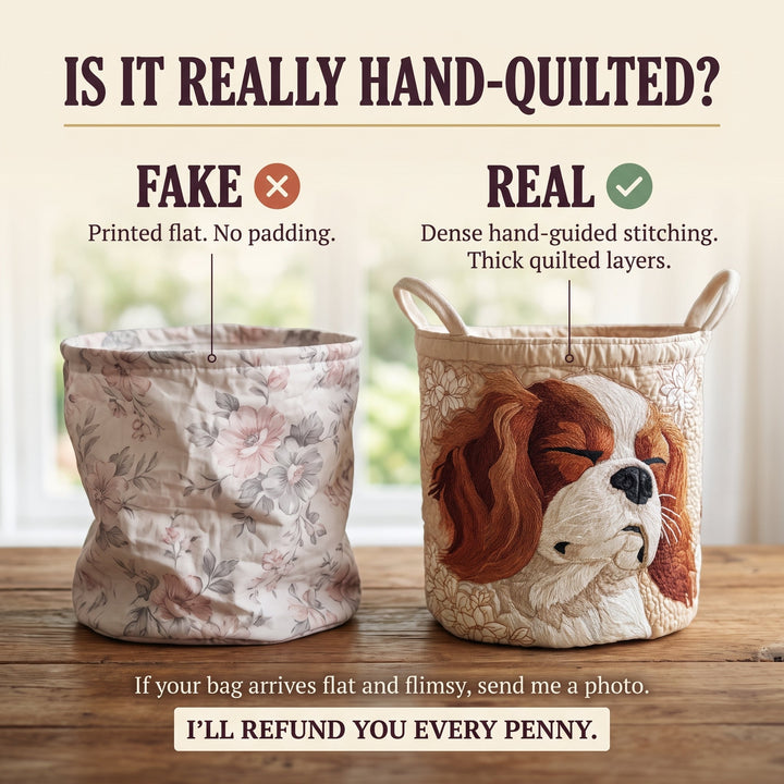 Cavalier King Charles Quilted Basket │ B1G1