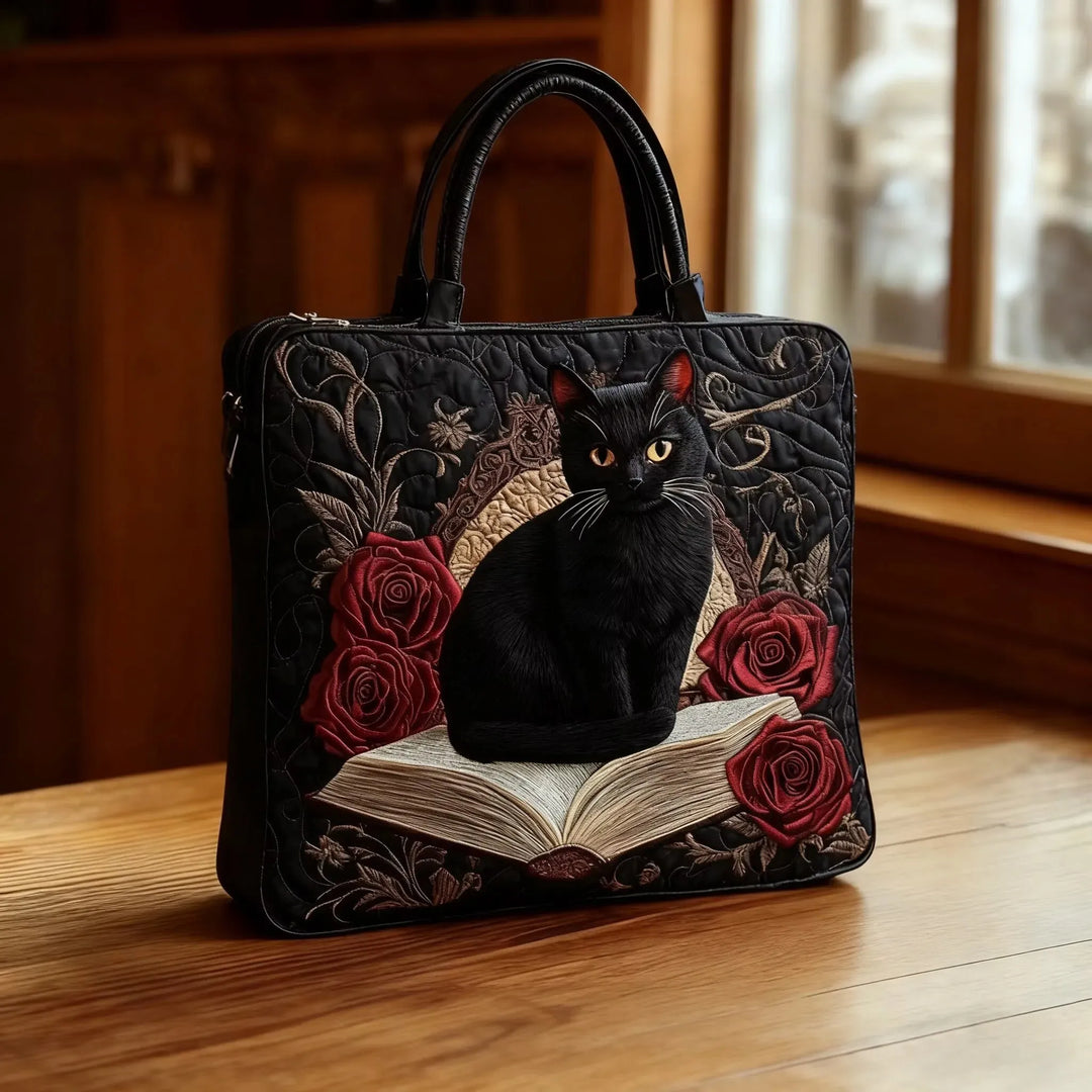 Dark Pata Quilted Tote