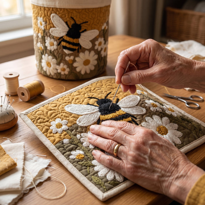 Daisy & Bee / Quilted Basket