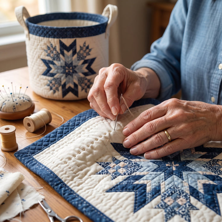 Snowflake // Quilted Basket