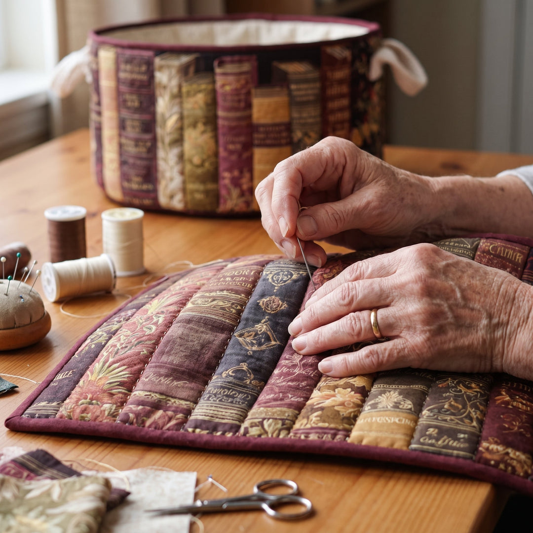 Literary Spirit / Quilted Basket