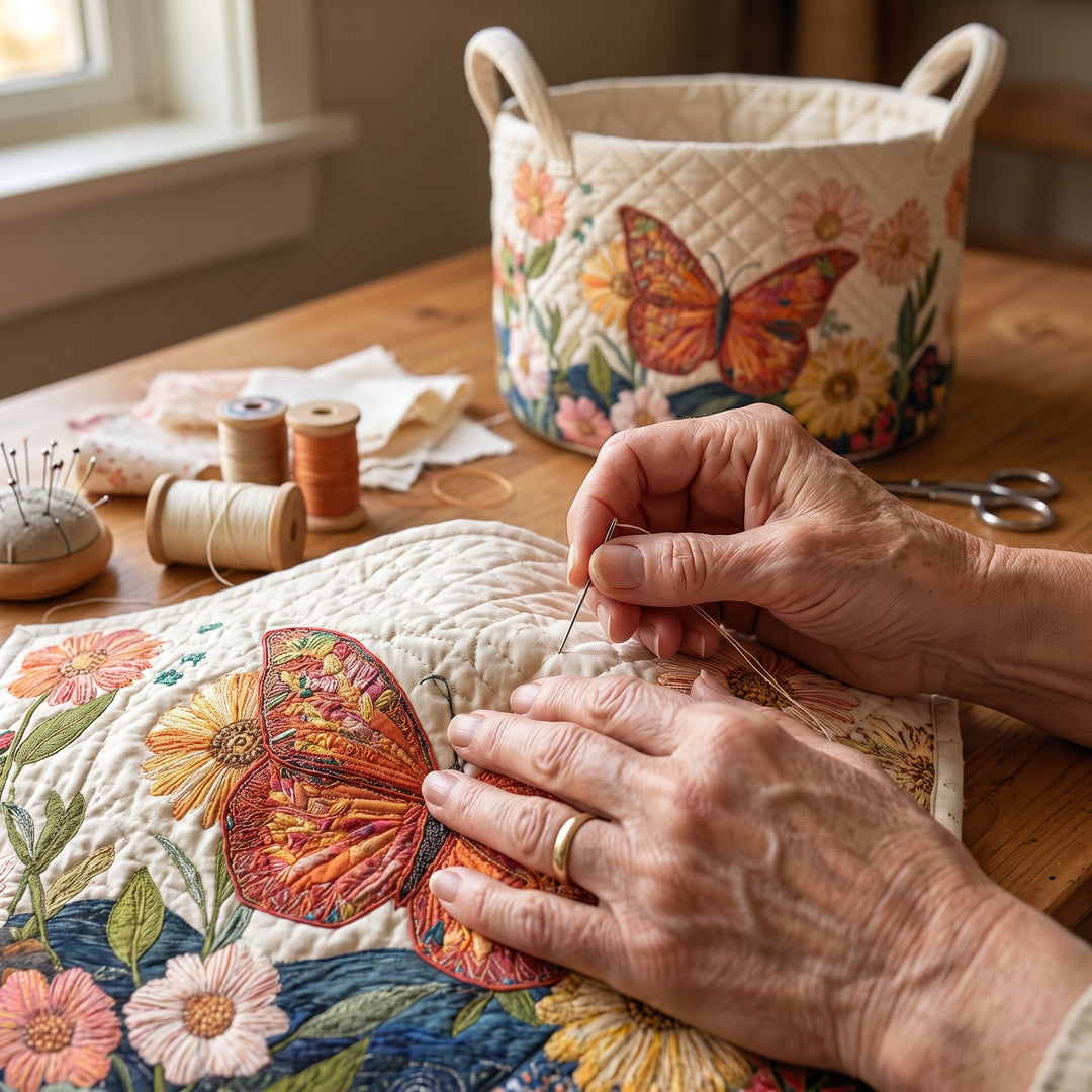 Colorful Beauty / Quilted Basket