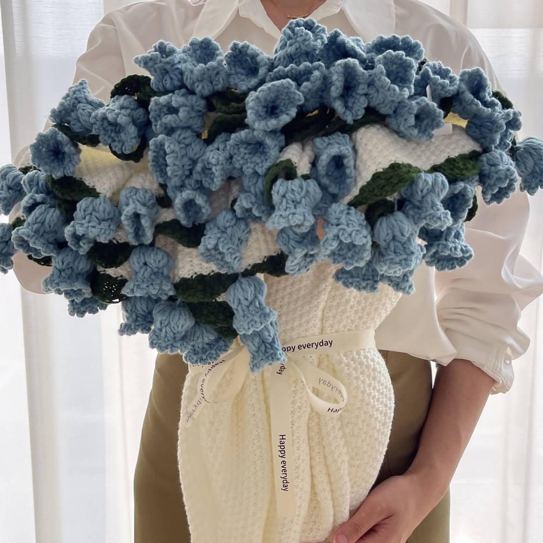 Knitted Flower Bouquet - Pink Daisies