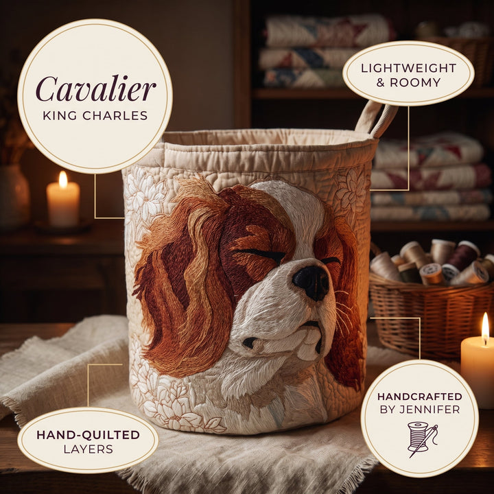 Cavalier King Charles Laundry Basket