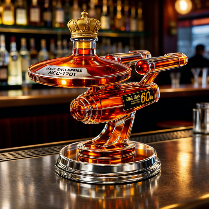 Whiskey Bottle 60th Anniversary USS Enterprise