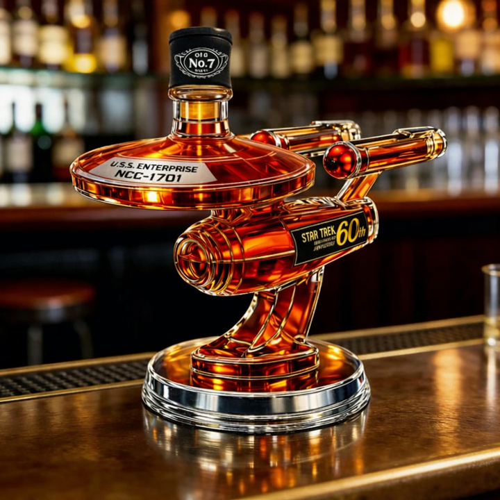 Whiskey Bottle 60th Anniversary USS Enterprise