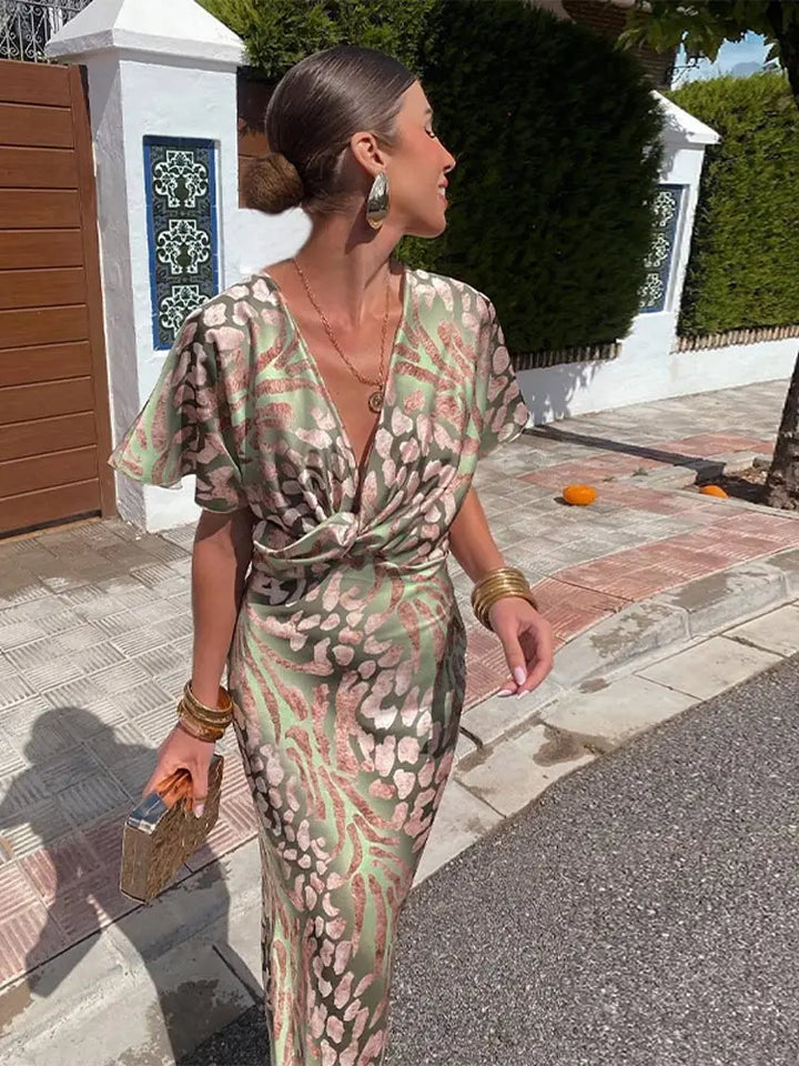 Emmeline™  - COPPER MIDI DRESS