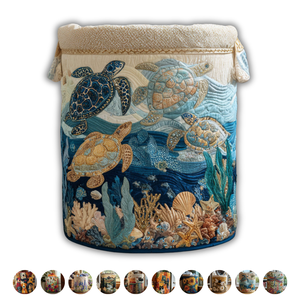 The Brigitte Basket – Handmade Quilted Storage Basket
