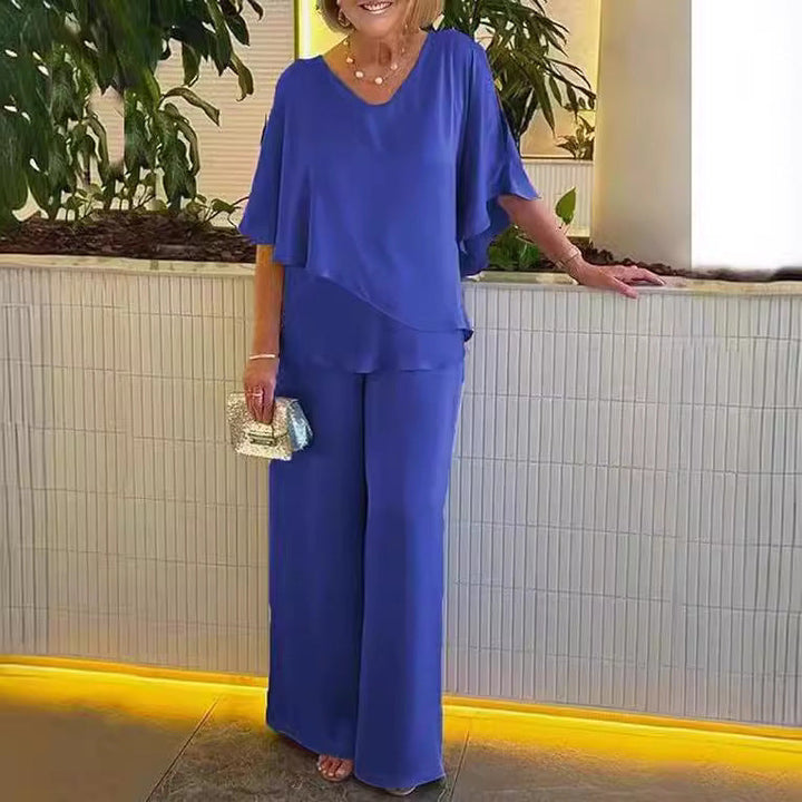 Martha - Set lejer cu pantaloni largi