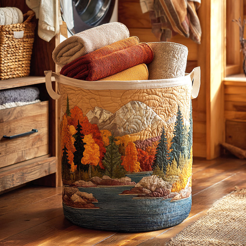 Autumn River // Quilted Basket