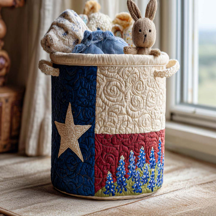 Blue Lupin // Quilted Basket