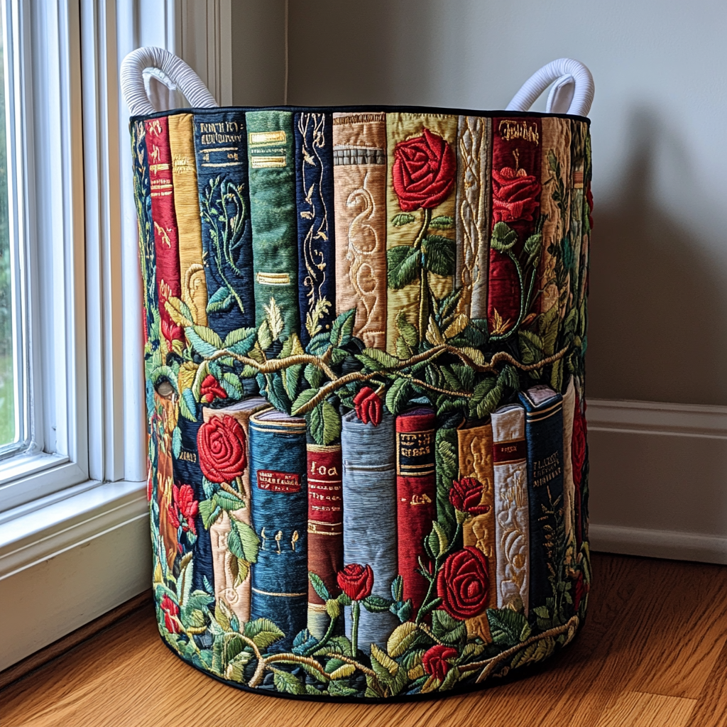 Books in the Woods // Quilted Basket