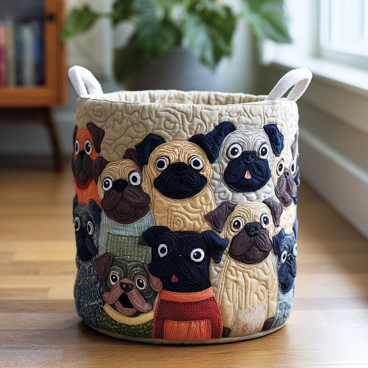 Bulldog Spirit // Quilted Basket