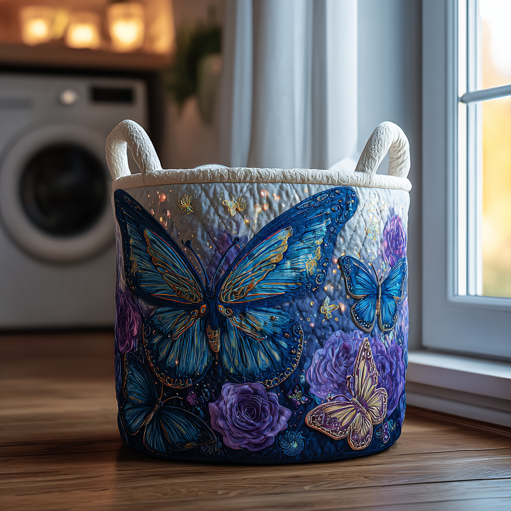 Butterflies // Quilted Basket