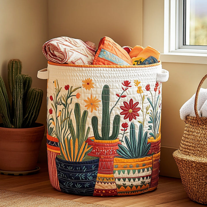 Cactus Sunset // Quilted Basket