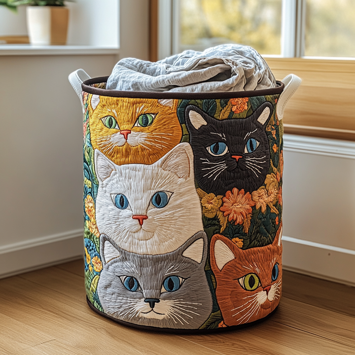 Cat Meadow Quilted Basket │ B1G1