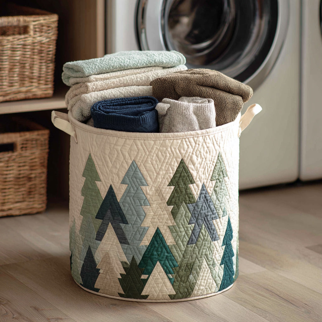 Christmas Trees // Quilted Basket