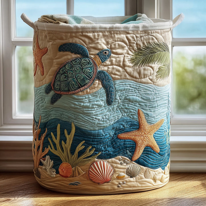 Coastal Harmony // Quilted Basket