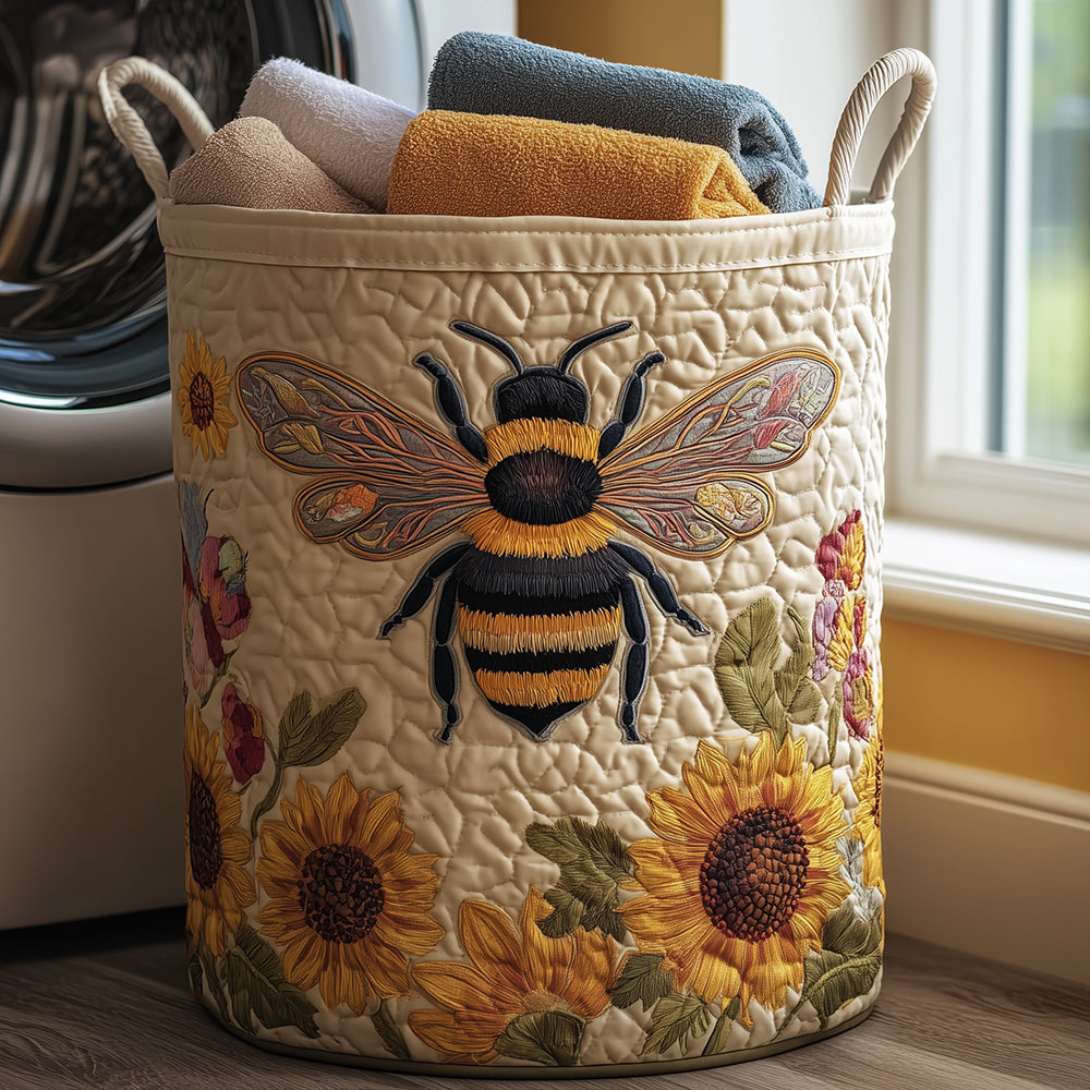 Cozy Bee // Quilted Basket