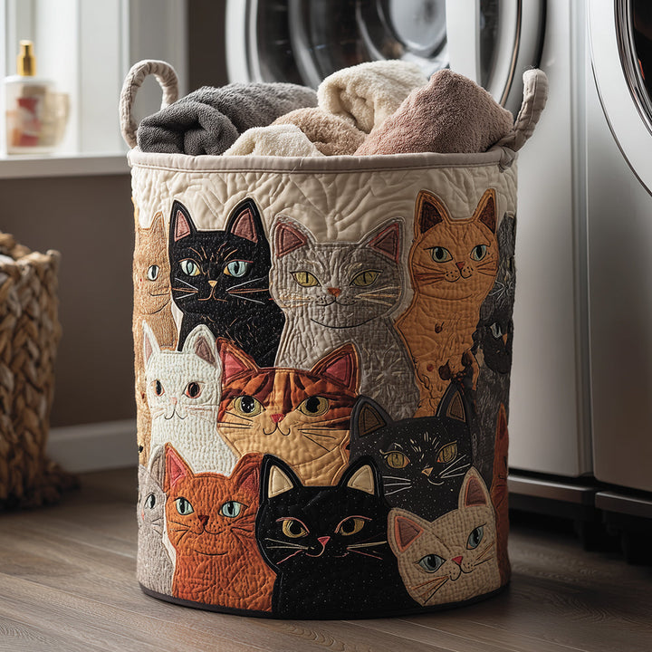 Cozy Purr // Quilted Basket
