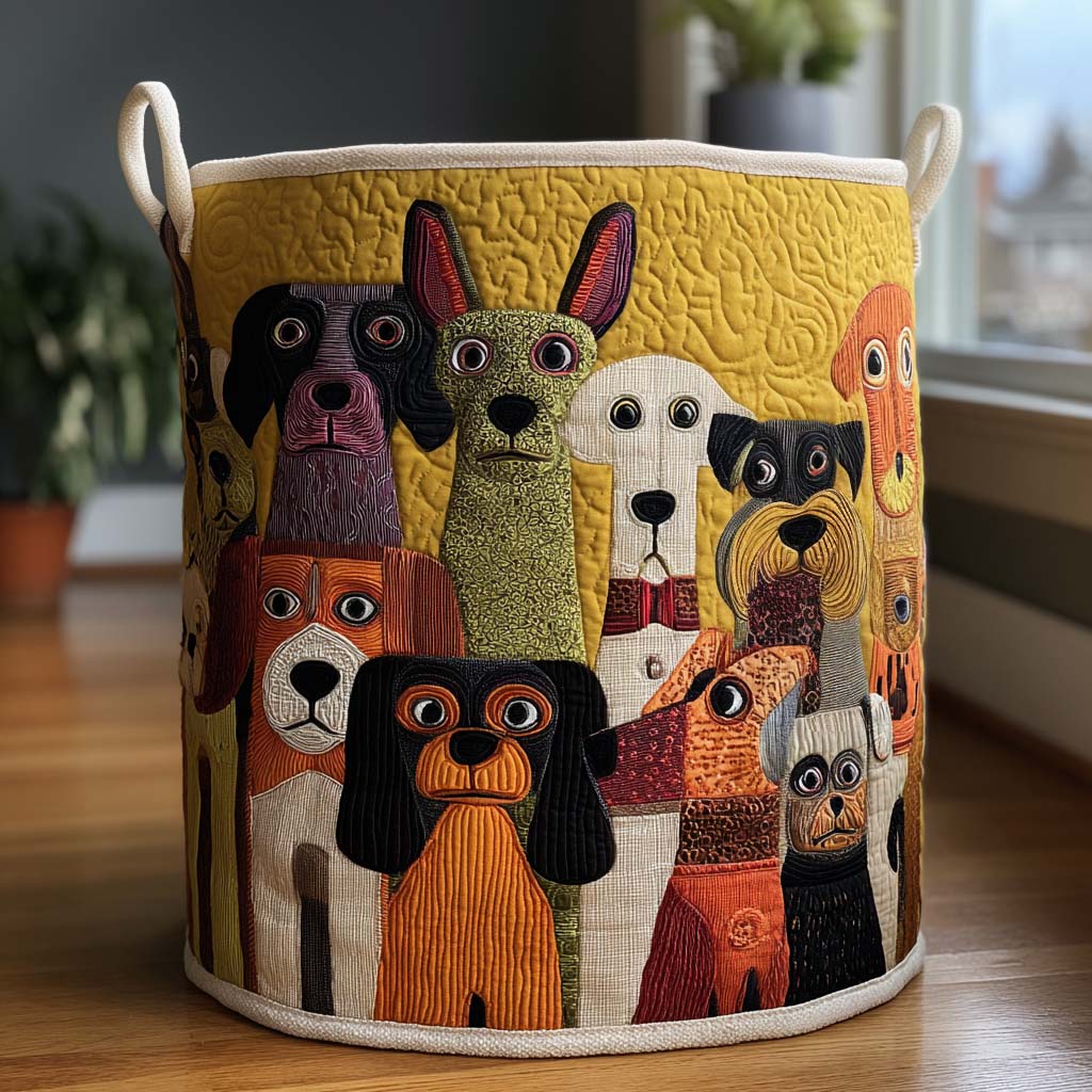Fantasy Dogs Laundry Basket