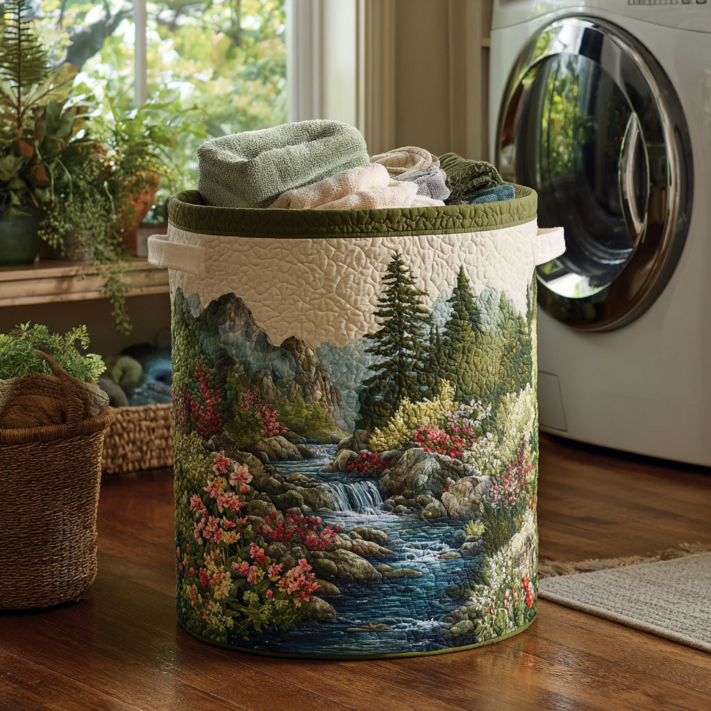 Forest Stream // Quilted Basket