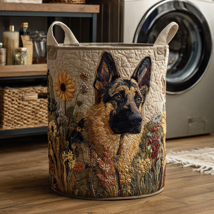 German Shepherd II // Quilted Basket